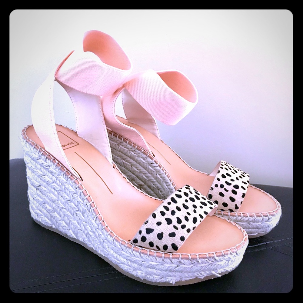 Leopard wedges